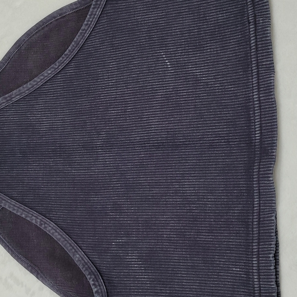 FP Movement Happiness Runs Cropped Ribbed Tank Top Washed Black Medium/Large - Picture 8 of 17